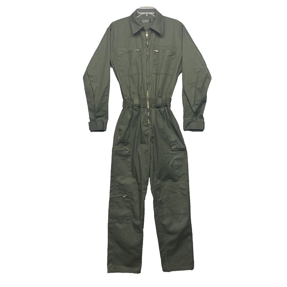 Tact Squad Uniforms Coveralls Mens 38L Army Green Long Slv Style #6001 Workwear
